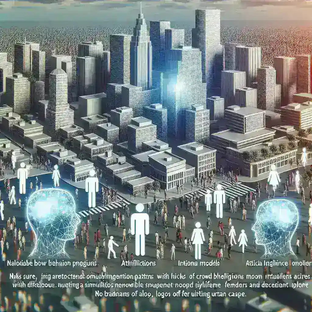 IA para simular comportamentos de multidões em projetos urbanos
