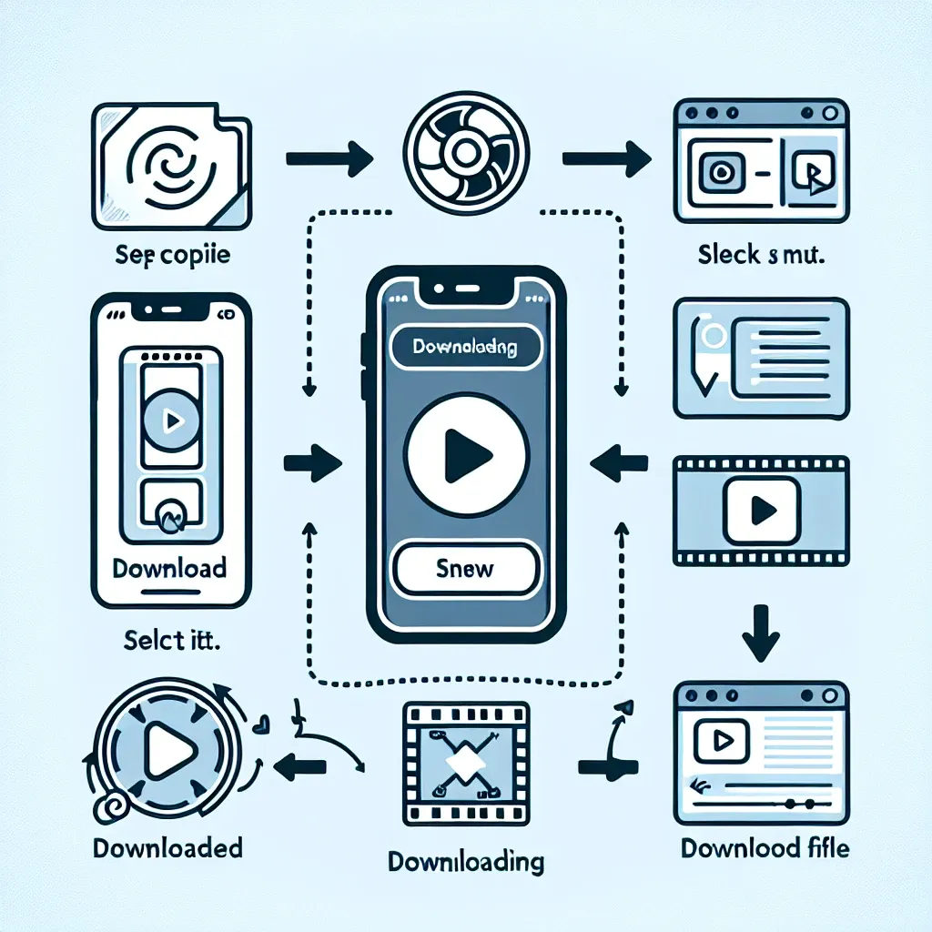 "Passo a passo ilustrado para baixar vídeos do TikTok sem marca d'água, incluindo dicas e ferramentas recomendadas."